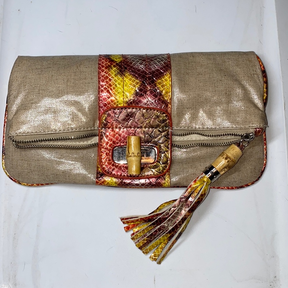 Fold over clutch by Sondra Roberts